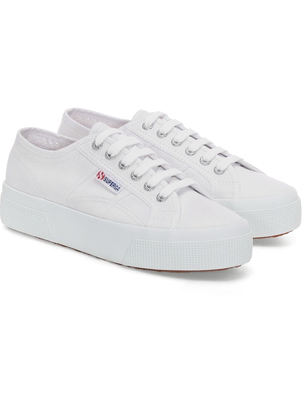 Superga 2740 Platform white cavas sneakers